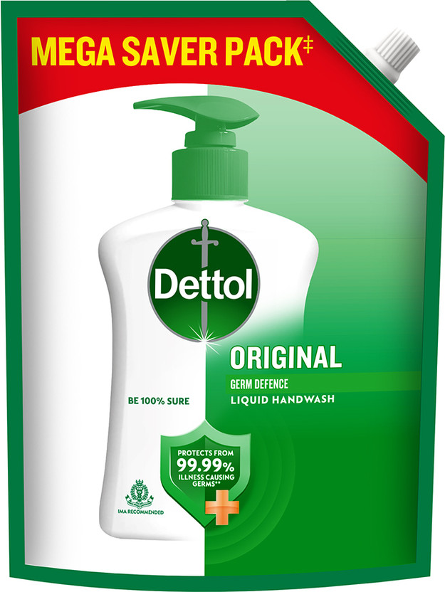 Dettol Original Liquid Hand Wash Refill Pouch(1350 ml)