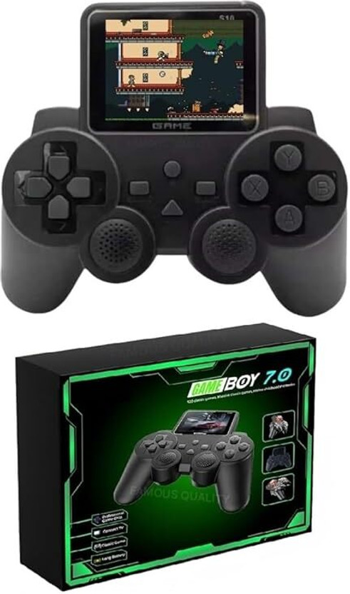 Any Video Games for Kids 500 in 1 Controller Gamepad Video Game Handheld Gaming Console(black)