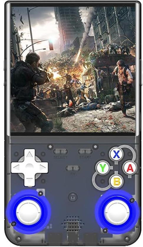 Playtastic R36 Ultra Game Console 4 inch Retro Emulator System 64 GB with 20000+Preinstall video game 20+ Simulators(Black)