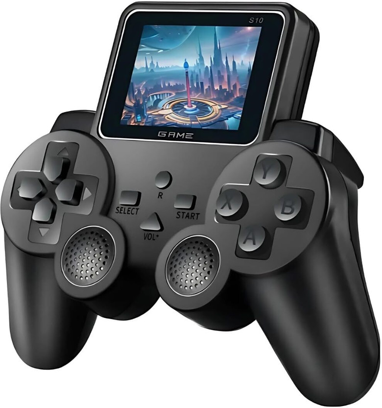 youth gallery S10 Controller Digital Game Player Classic Video Console with 520 Games V.S09 Handheld Gaming Console(BLACK)