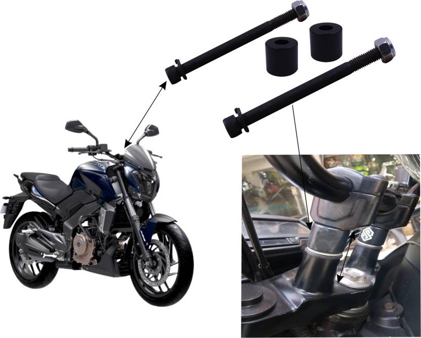 ASRYD Bike Handlebar Riser / Handle Height Raiser Clamps For Bajaj