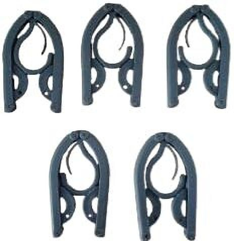 Deal Hub Travel Hangers | Folding Hangers | Portable Clothes Hangers Plastic Coat Pack of 5 Hangers For  Coat(Blue)