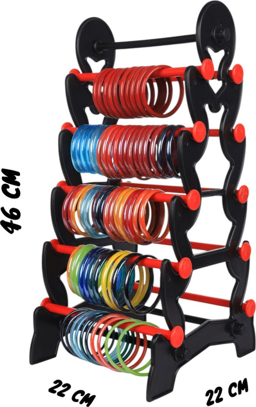 Abirami Abirami kitchen Red-5 Step Plastic Bangle Stand for Women | Dressing Table Jewellery Organizer Jewellery Organizer - Flipkart Deal