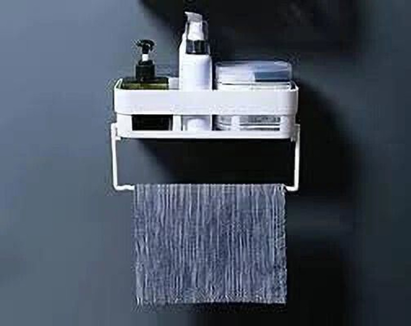 SJK Self Adhesive Wall Hanging BATHROOM floating Shelf (pack of 1) 1.493 Regular Organizer