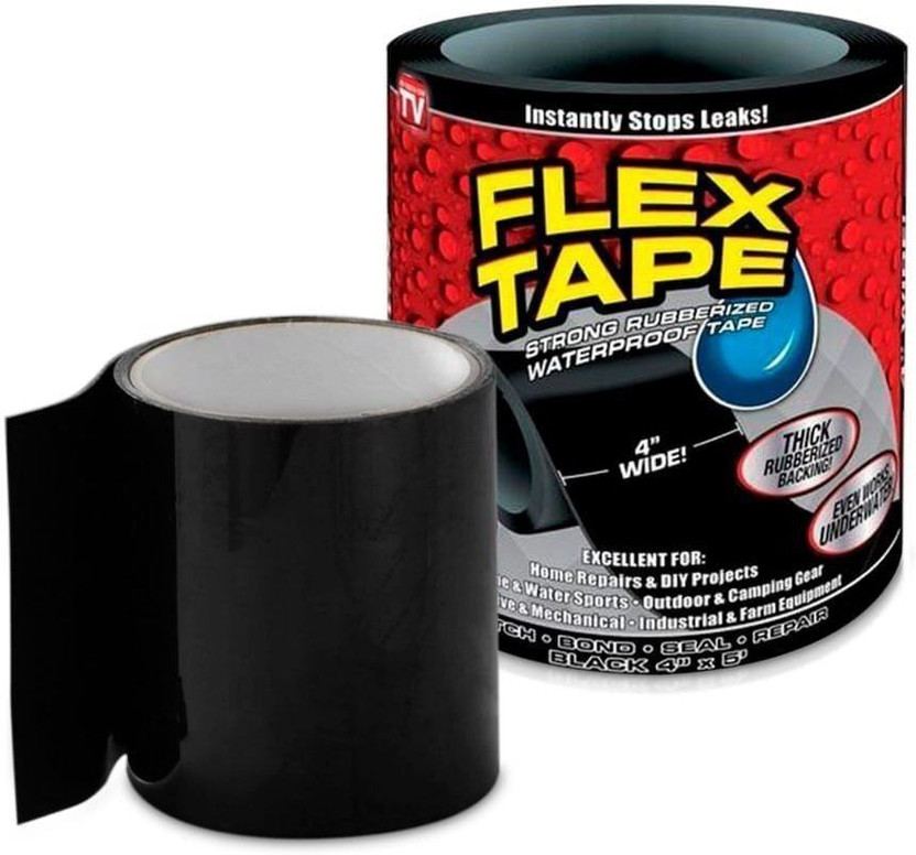 RERAT RERAT Waterproof Tape For Water Leakage Flex Super Strong Tank Pipe Sink Sealant Black 10 cm Butyl Tape(Black Pack of 1) - Flipkart Deal