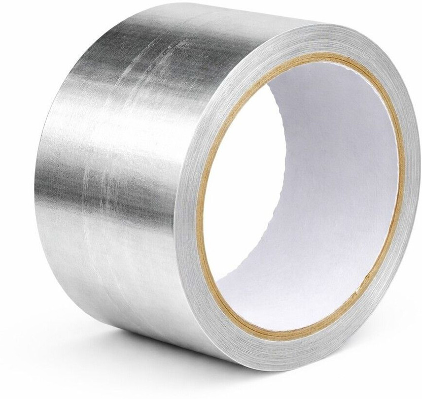 Nandankart Aluminium Foil Tape 48mm x 20m Heat Resistant for AC Duct and Pipes 12 m Duct Tape(Silver Pack of 1)