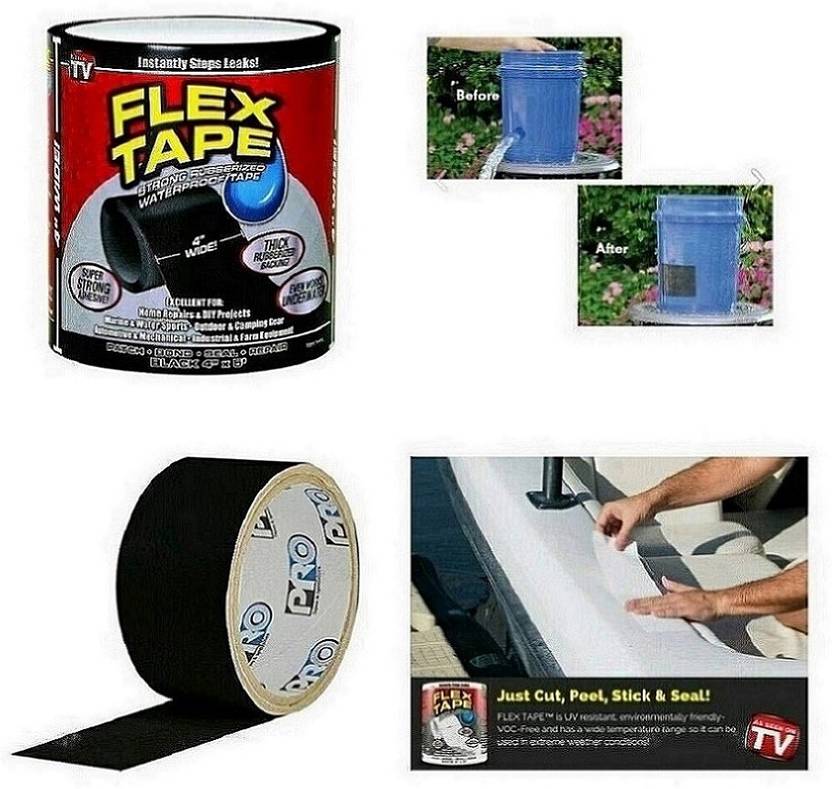 HOIGADGETS Silicon Water Leakage Sealant Water Proof Tape 152 cm Road