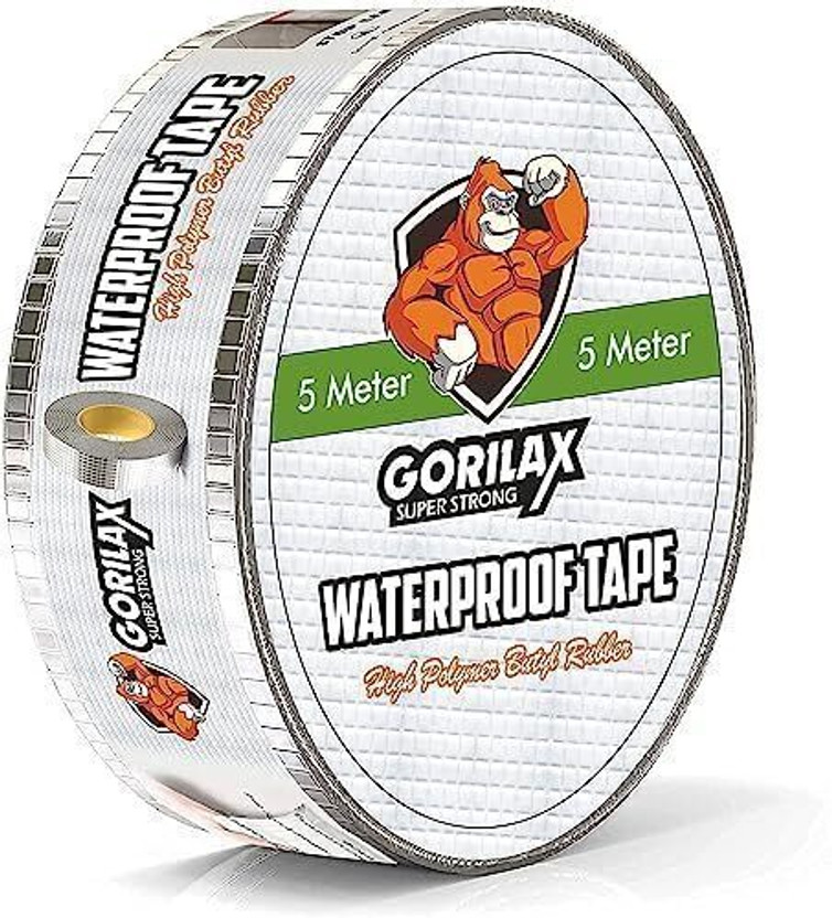 Gorilax Gorilax Strong Leakage Repair Waterproof Tape 5 m Butyl Tape(Silver Pack of 1) - Flipkart Deal