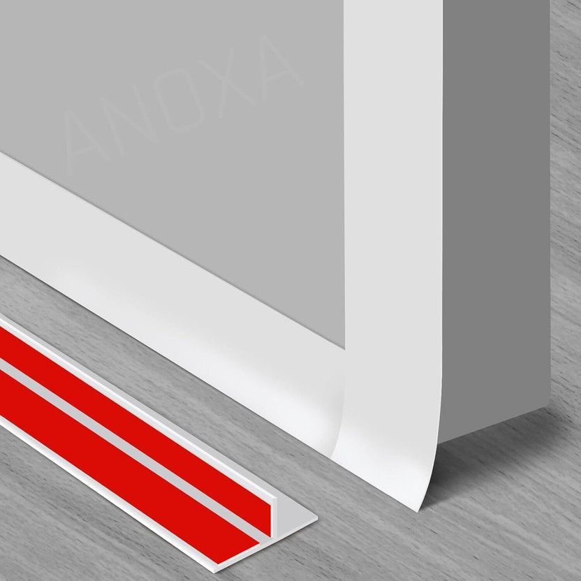 HGC Soundproof Door Bottom Sealing Strip for Noise Gap Blocker 3 m Foam Tape(White Pack of 1)