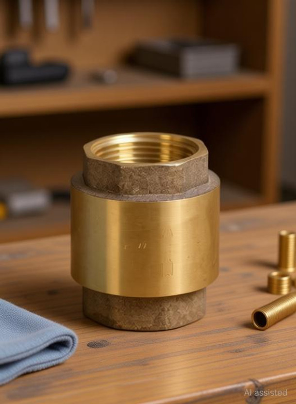 PMW Brass - Vertical Check Valve - 1 Inch Diameter - Pack Of 1 Check Valves