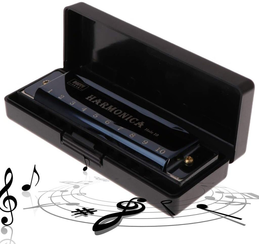 SHARPNAL Harmonica Mouth Organ Musical Instrument(black)
