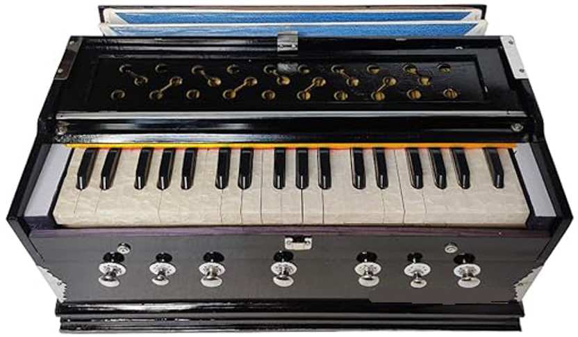BestBrother Harmonium for Beginner/Student 7 Stopper, 39 Keys 3.2 Octave Hand Pumped Harmonium(Two Fold Bellow, Bass Reed)