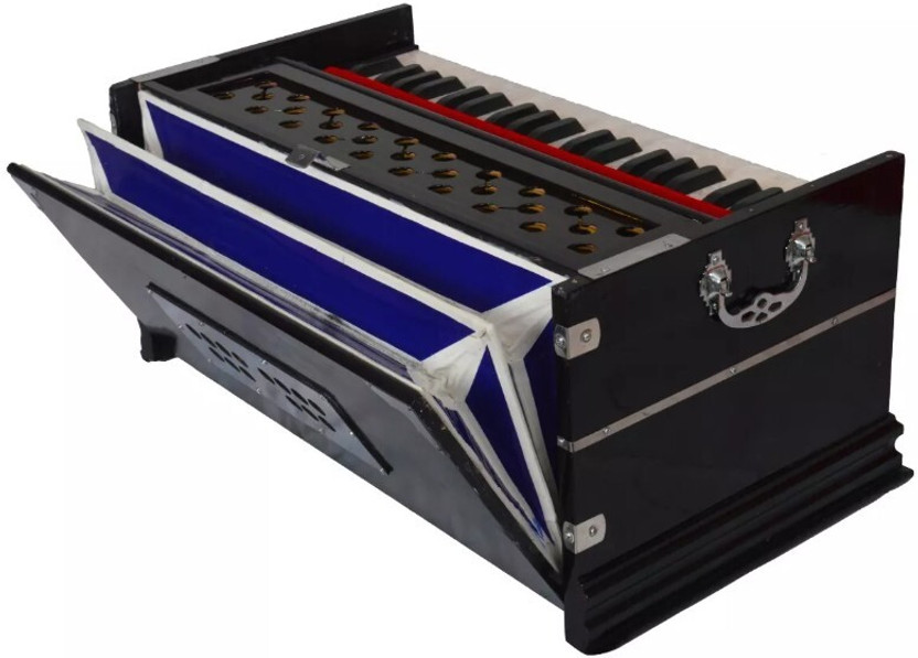 MAGA MART 39 Keys+ 7 Stopper+ Bass Reed & Male Reed SOUND Best Quality Harmonium 3.2 Octave Hand Pumped Harmonium(Two Fold Bellow, Bass Reed)