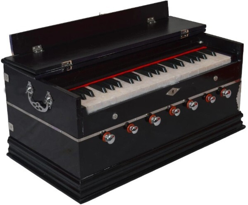 MAGA MART 39 Keys+ 7 Stopper+ Bass Reed & Male Reed Best Quality Harmonium 3.2 Octave Hand Pumped Harmonium(Two Fold Bellow, Bass Reed)