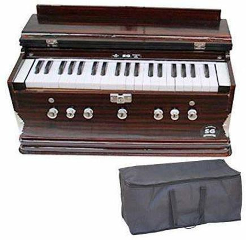 SG SG MUSICAL 7 Stopper Doulble Bellow 39 Keys With BagD5 harmonium bass+male two reeds, finish lacquer, 7 stopper (5 stops 2 drones), easy to pump, tuning 440 standard pitch Indian musical Instruments 3.25 Octave Hand Pumped Harmonium(Three Fold Bellow, Bass Reed, Male Reed) - Flipkart Deal