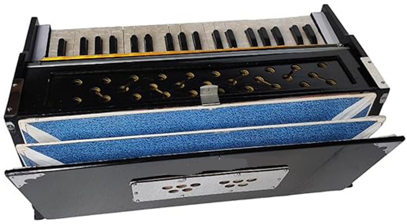 BestBrother 39 Key 2 Reed 440 Tuned Total Wood 3.2 Octave Hand Pumped Harmonium(Two Fold Bellow, Bass Reed)