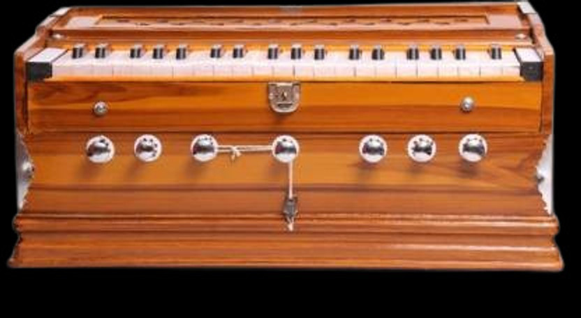 KHALSA MUSICAL Professional 39 Keys, 7 Stopper HARMONIUM Bag 3.2 Octave Hand Pumped Harmonium(Seven Fold Bellow, Bass Reed)
