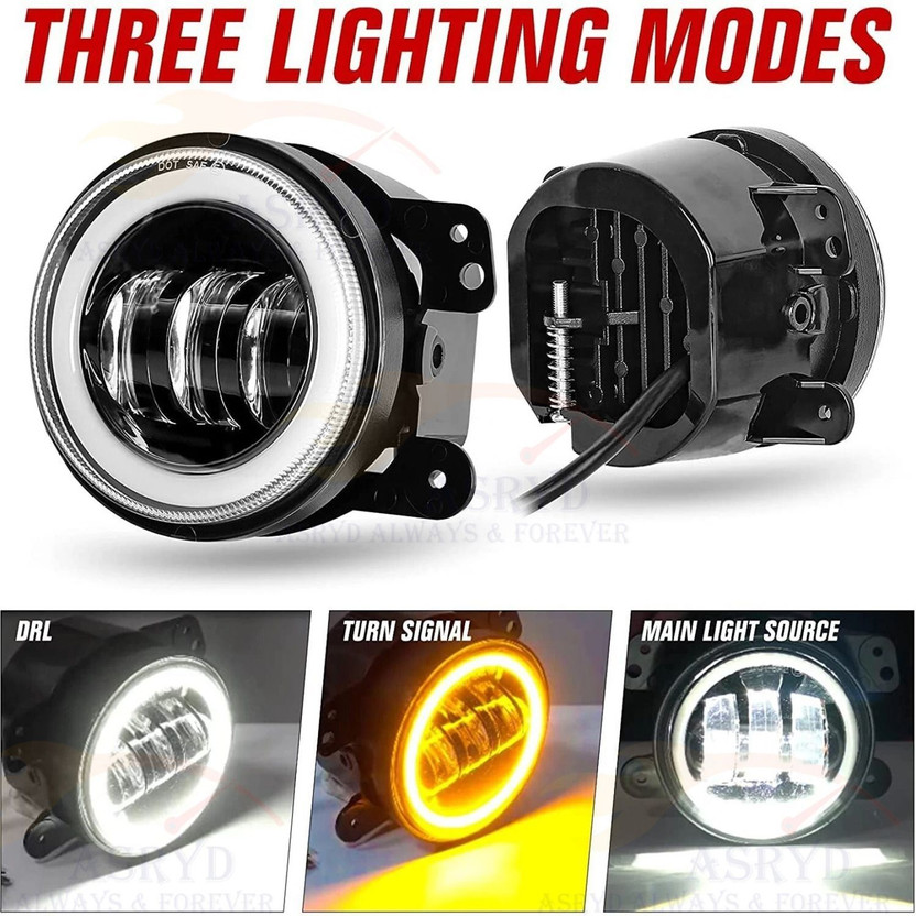 ASRYD LED Fog Light for Maruti Suzuki, Honda, Toyota, Tata, Renault, Mahindra, Universal For Car Swift, Swift Dzire, Ritz, Baleno, WagonR, S-Cross, Ciaz, Celerio, Kwid, Ertiga