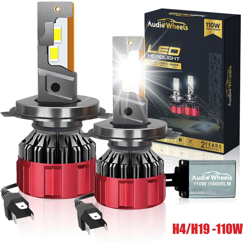 Audio Wheels LED Headlight for Suzuki, Volkswagen, Skoda, Tata, Honda, Mahindra, Ford Verna, Alto, Baleno, Eeco, Ciaz, Ertiga, S-Cross, Polo, WagonR, Octavia, City, Amaze, Jazz, Thar, Ecosport