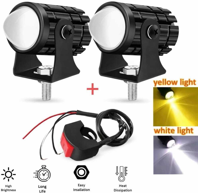 shyamenterprise LED Fog Light for Hero, Honda, Hyundai, Mahindra, Maruti Suzuki, Universal For Bike, Universal For Car Splendor Plus, Shine 125, Creta, Scorpio, Swift, Universal For Bike, Universal For Car