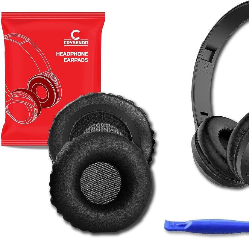 JBL Crysendo Compatible with JBL Tune C300SI, E34BT, T250 Si, T450, T460BT Ear Cushion Pads | Replacement Ear Pad Covers (Black) Over The Ear Headphone Cushion(Pack of 1, Black) - Flipkart Deal