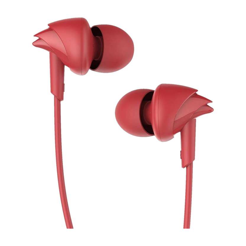 boAt boAt Bassheads 100 Wired Earphones Wired(Furious Red, In the Ear)