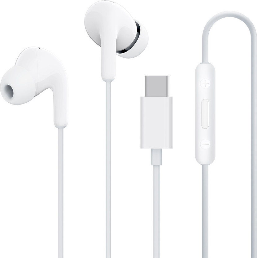 Mi Type C Wired Headset with Mic Wired(White, In the Ear)