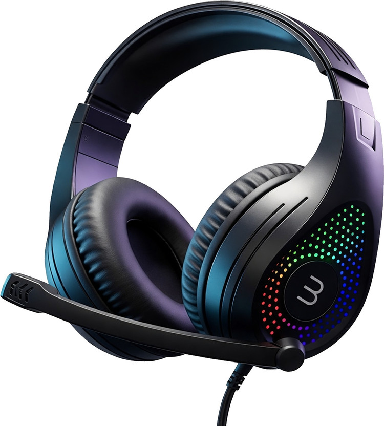 Bestor RGB Wired Gaming Headset with Mic | Dual USB + 3.5mm Jack | Gaming Headphones Wired(Black, On the Ear)