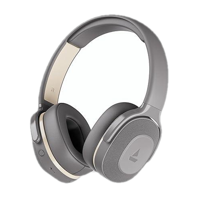boAt Rockerz 413,60H Battery,ENx, BEAST Mode, Dual Pair, Stream Ad Free Music via App Bluetooth(Ash Grey, On the Ear)