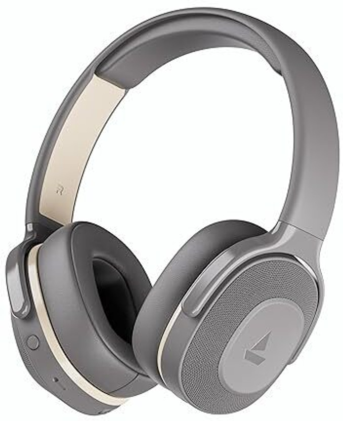 boAt Rockerz 413,60H Battery,ENx, BEAST Mode, Dual Pair, Stream Ad Free Music via App Bluetooth(Ash Grey, On the Ear)