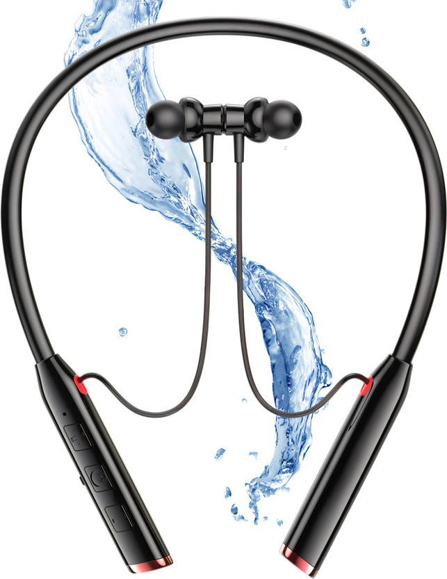 GREE MATT N80 Vibration Alert 48 Hours Playtime Cancellation Waterproof Neckband D2 Bluetooth(Black, In the Ear)