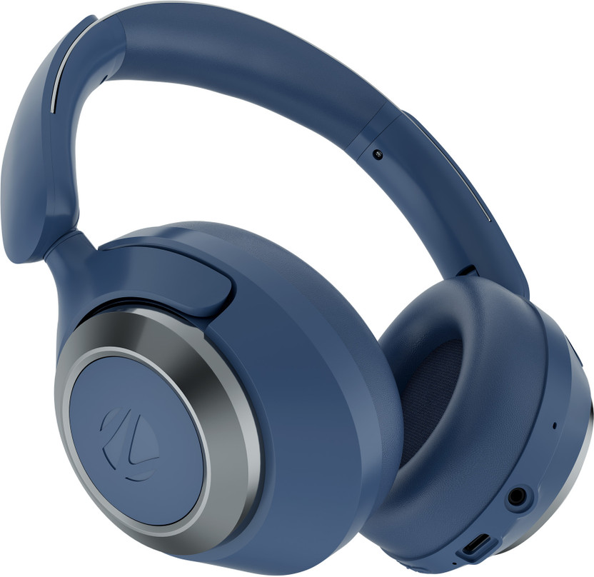 ZEBRONICS Duke Pro (WHP-13), 50Hr Backup, ANC & ENC,App Support,3EQ Modes,BT v6.0,Foldable Bluetooth(Blue, On the Ear)
