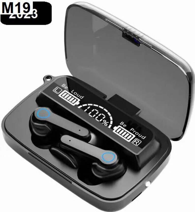 Mid Light M19 ADVANCE ASAP Charge BLUETOOTH Wireless Earbuds M58 Bluetooth(Black, True Wireless)