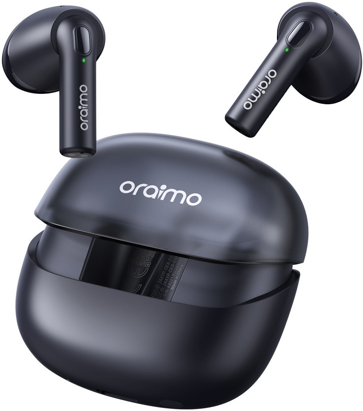 ORAIMO Riff 2 TWS Earbuds with ENC Quad Mic,30Hr Playtime,,Custom EQ Modes,IPX4,BT 5.3 Bluetooth(Blue, True Wireless)