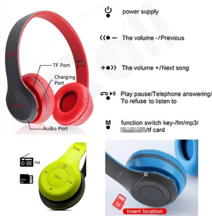 Clairbell UEK_438L_P47 Over the head Bluetooth Headset Bluetooth