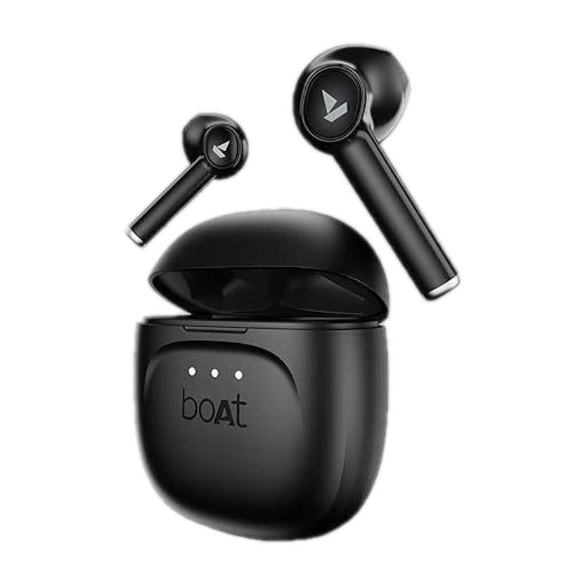 boAt Airdopes 131 Gen 2, 13mm Drivers, 70H Battery, ENx, Stream Ad Free Music via App Bluetooth(Carbon Black, In the Ear)