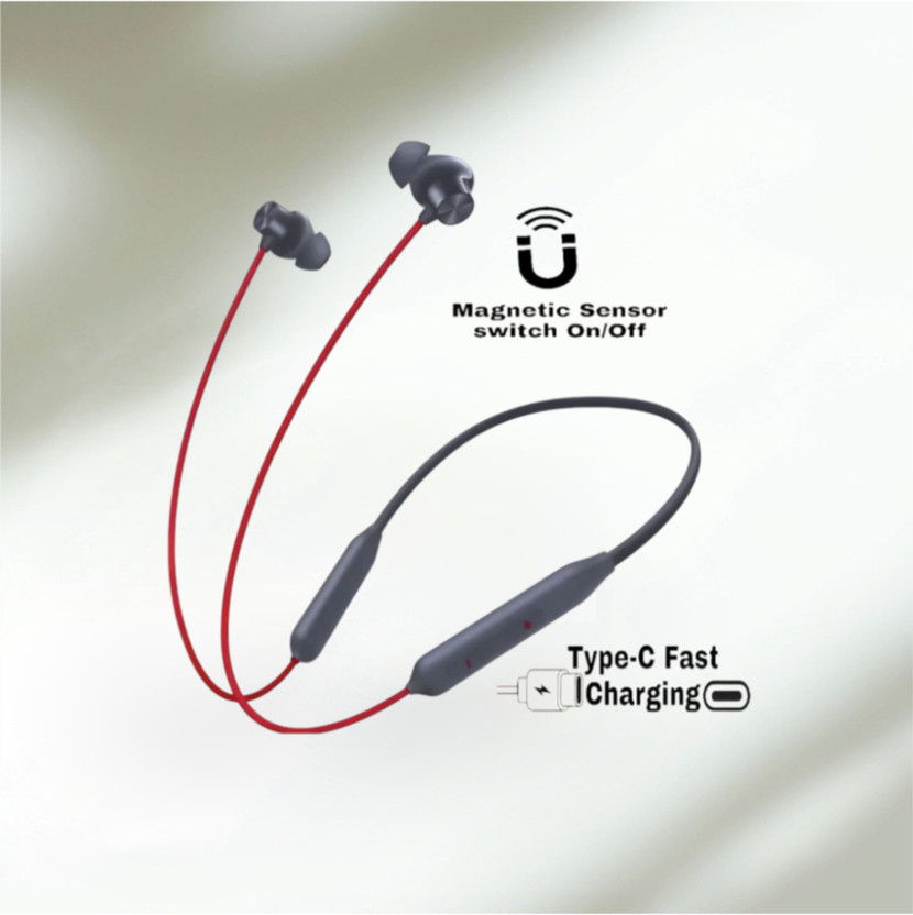 GDS Z2 Bullets Wireless Neckband with Fast Charge, 42 Hrs Battery Life, Earphone_G3 Bluetooth & Wired(Red, In the Ear)