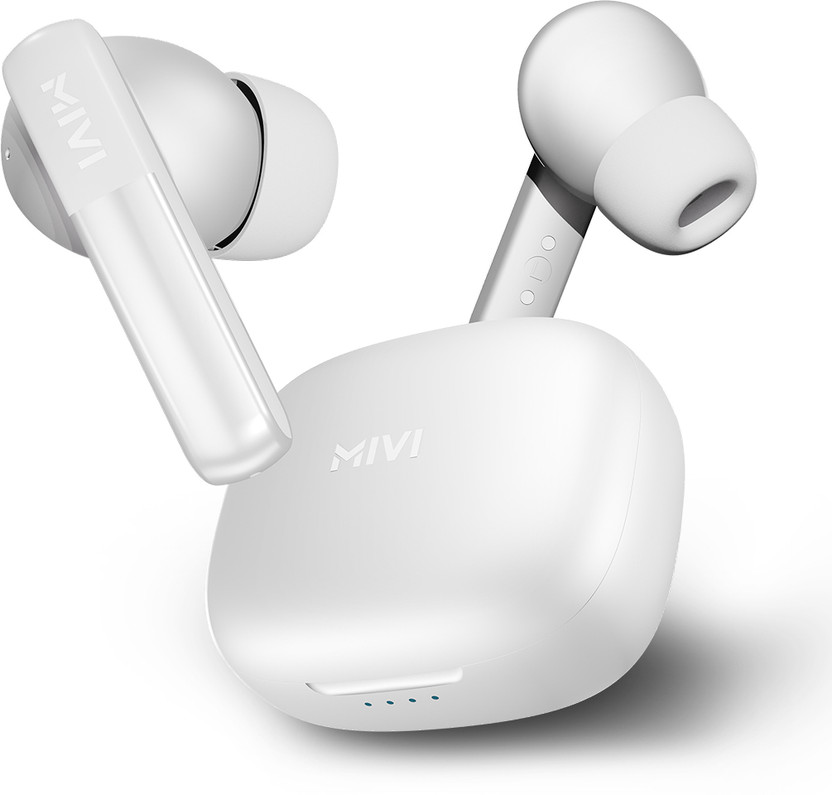 Mivi DuoPods Blaze [New launch], AI-ENC, 60 Hrs, 13mm Drivers, Fast Charging, BT v5.3 Bluetooth(Silk White, True Wireless)