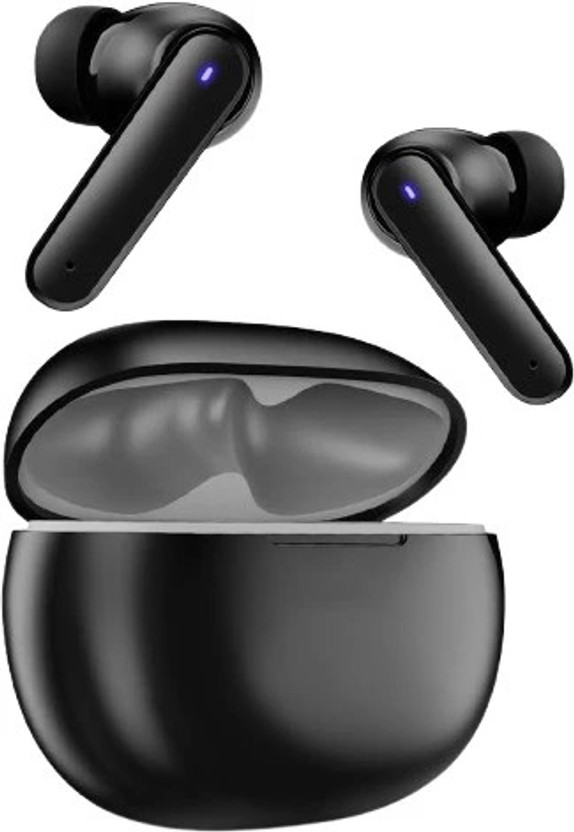 BeastBass Airdoze Quad Mic Auto ENC, 100Hr Backup, Low Latency Gaming, Made in India, 5.3v Bluetooth(Black, True Wireless)