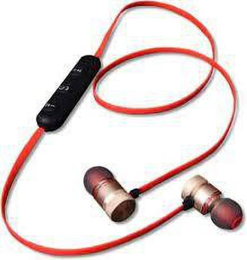 NECKBAND BLUETOOTH RED Bluetooth Headset Price in India Buy