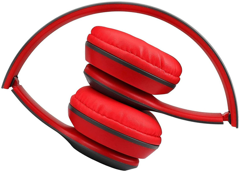 Uborn SUPER Price Wireless Bluetooth Portable Sports Headphone with Microphone Headset Bluetooth(Red, On the Ear)