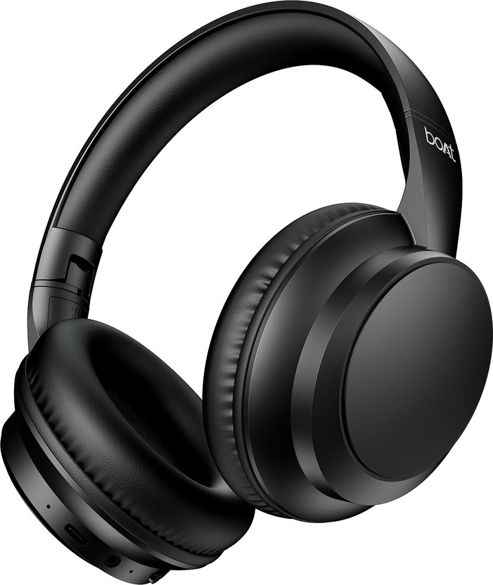 boAt Rockerz 371, 40mm Drivers, 50H Battery, BEAST Mode, ENx, Voice Assistant,BT v5.4 Bluetooth(Black Sabre, On the Ear)