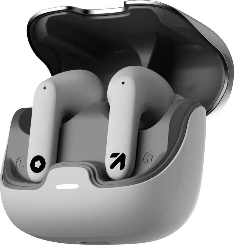 GOBOULT Z40 with ENC Mic, 60Hr Battery, Metal Finish, Low Latency, 5.3v Bluetooth(White, True Wireless)