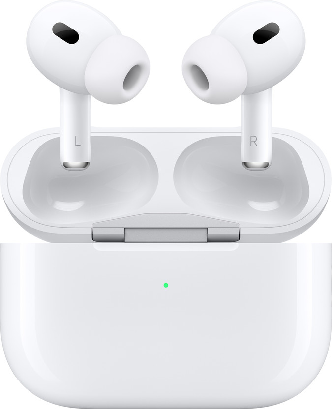 Apple AirPods Pro (2nd generation) with MagSafe Case (USB-C) Bluetooth(White, True Wireless)