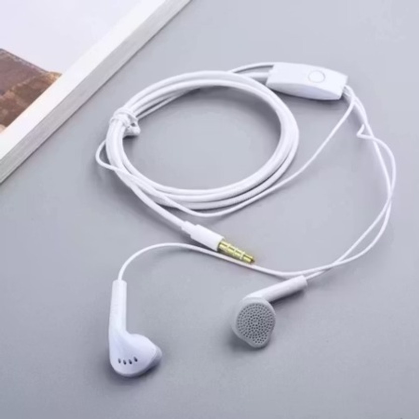 Lumivo HD Sound Wired Earphones with Mic for Calling, Music & Online Study Wired(White, In the Ear)