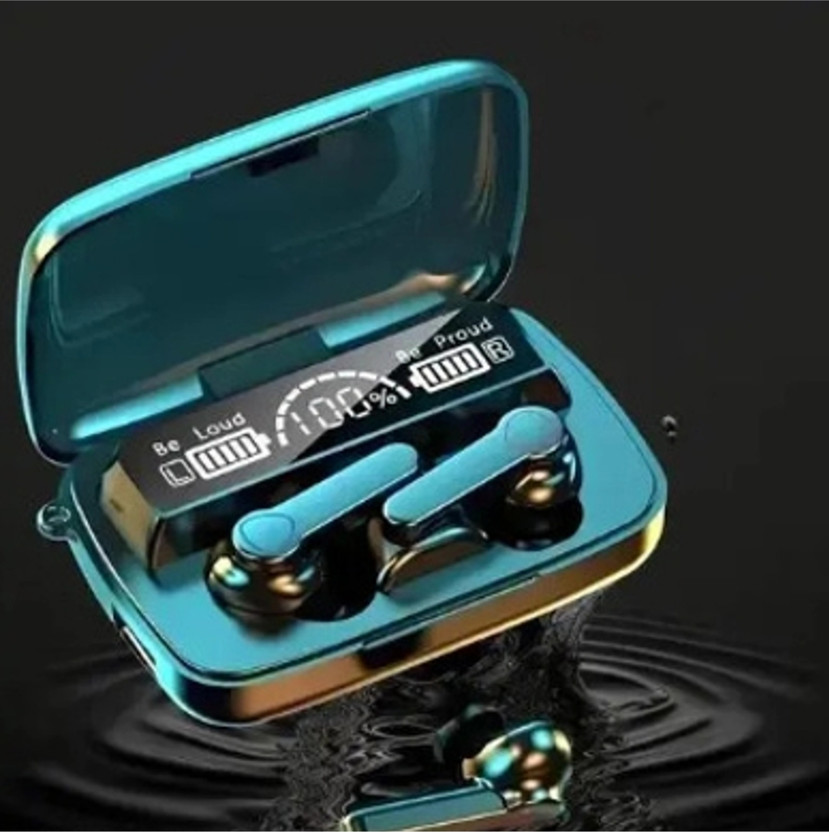 RT GLOBAL M19 TWS Gaming Earbuds LED Display, Noise Isolation & Ultra-Low Latency R95 Bluetooth(Black, True Wireless)