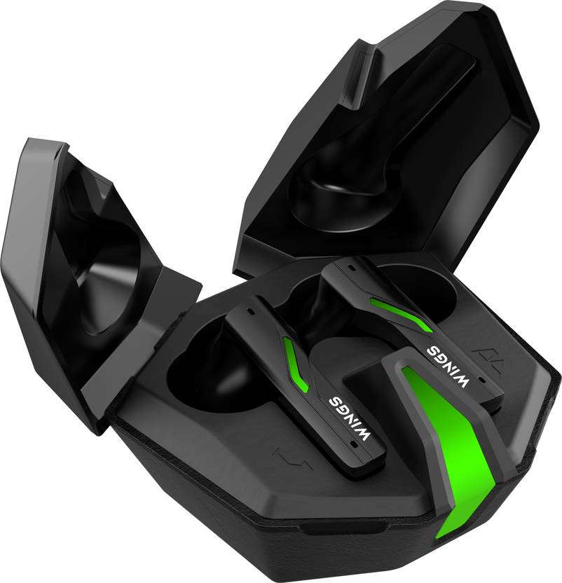 Wings Phantom 850 Earbuds with Game mode, 50 hrsPlaytime, Quad ENC Mic