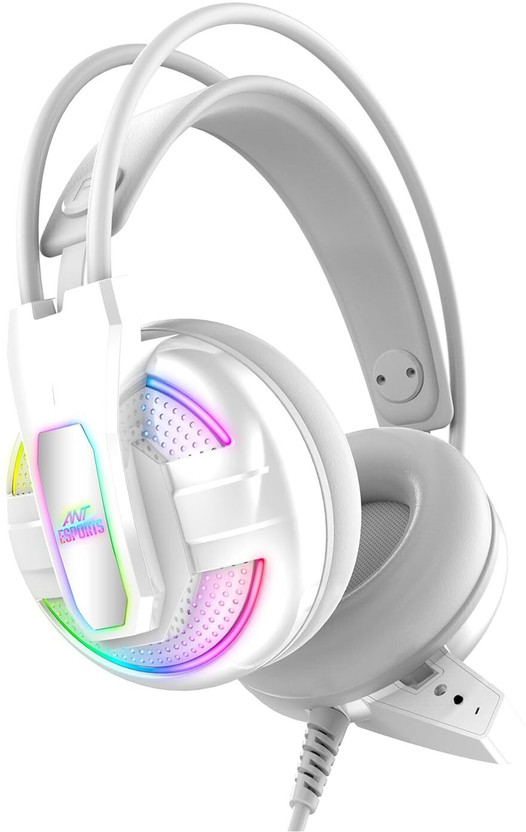Ant Esports H525 Pro Wired Gaming(White, On the Ear)