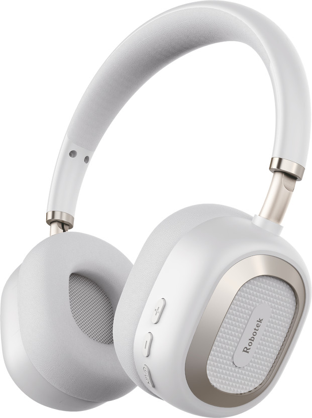 Robotek Groovify Bluetooth Headphones, Powerful Bass Stereo Sound, 15 Hrs Playback time Bluetooth(Grey, On the Ear)