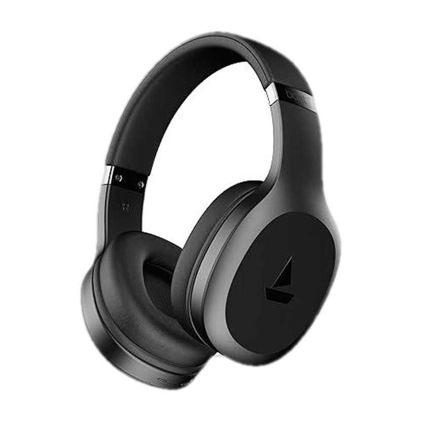 boAt Rockerz 412, 60H Battery,40ms Latency,ENx, Stream Ad Free Music via App Bluetooth(Active Black, On the Ear)